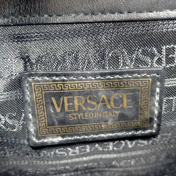 VERSACE BackPack Bag Black Leather mon-319-091525 - Picture 16 of 16